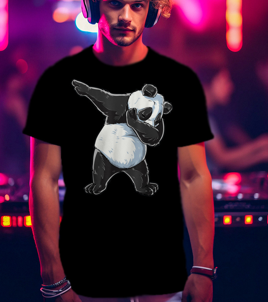 Panda Costume Dabbing Panda Dabbing Dance Pose T-Shirt
