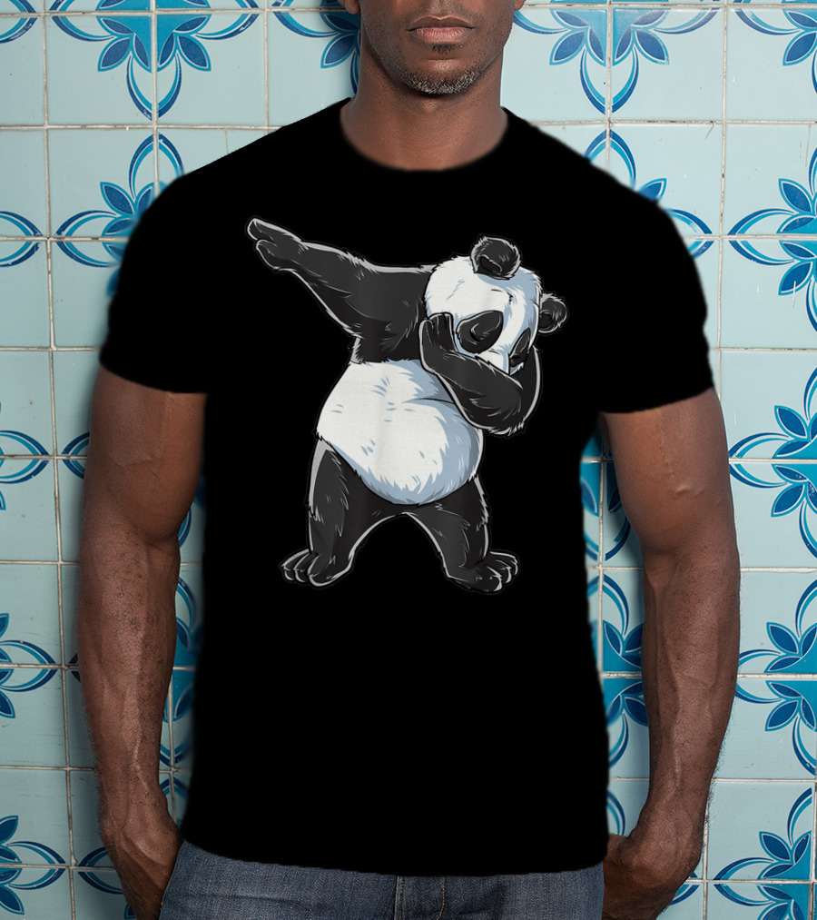 Panda Costume Dabbing Panda Dabbing Dance Pose T-Shirt