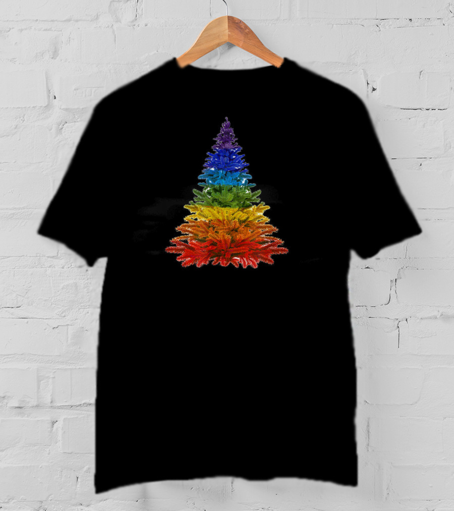 Christmas Tree Rainbow Colors T-Shirt