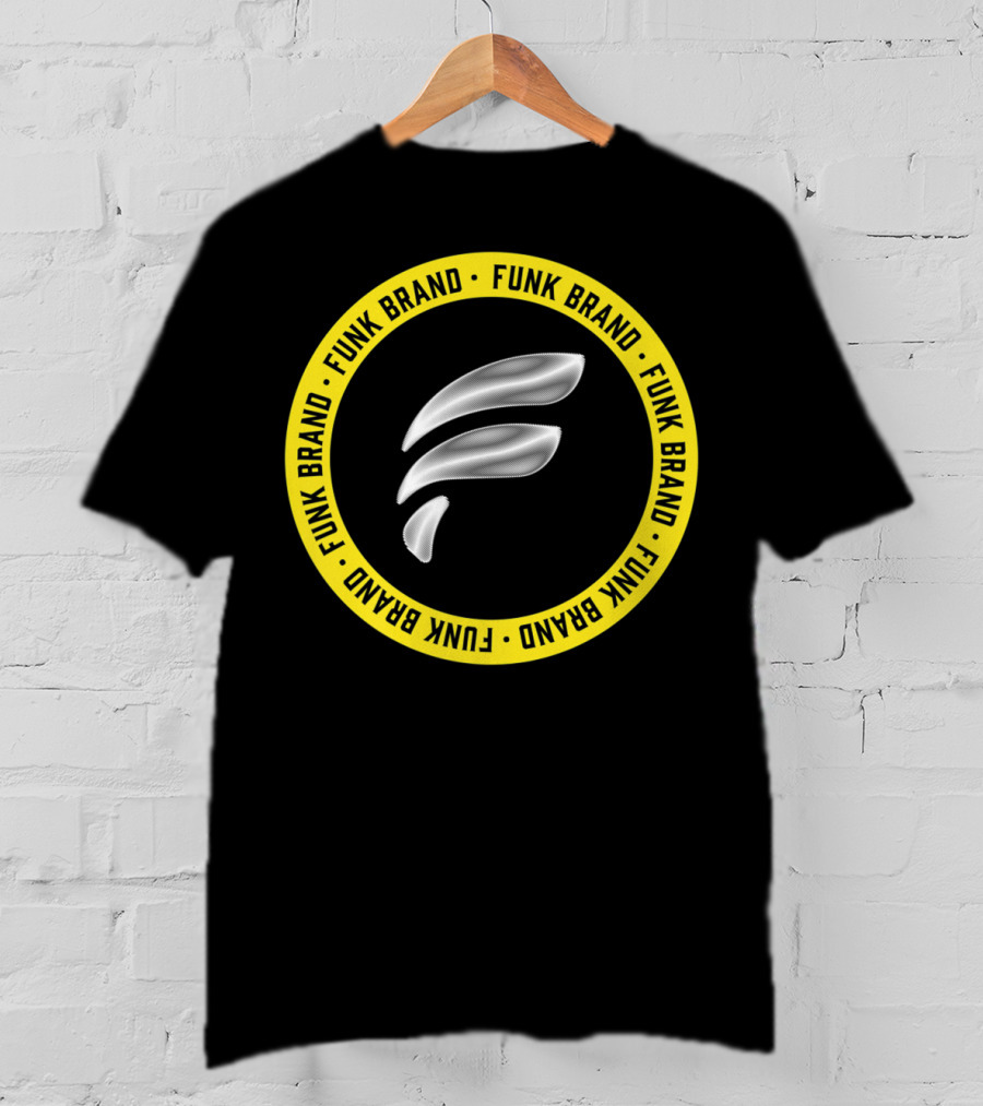 Funk Brand Represent F Symbol Yellow Circle T-Shirt