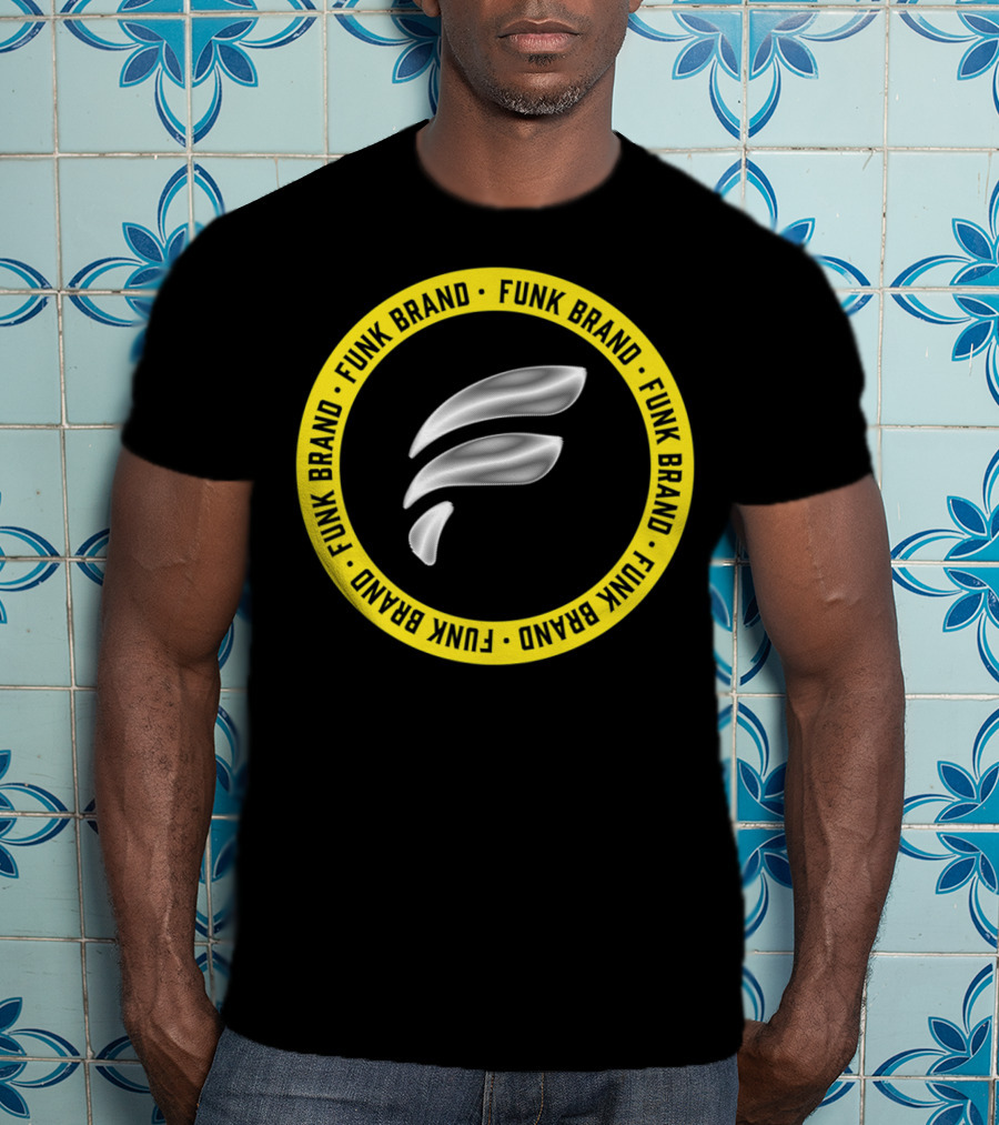 Funk Brand Represent F Symbol Yellow Circle T-Shirt