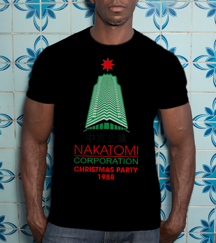 Nakatomi Corporation Christmas Party 1988 Retro Nakatomiplaza T-Shirt