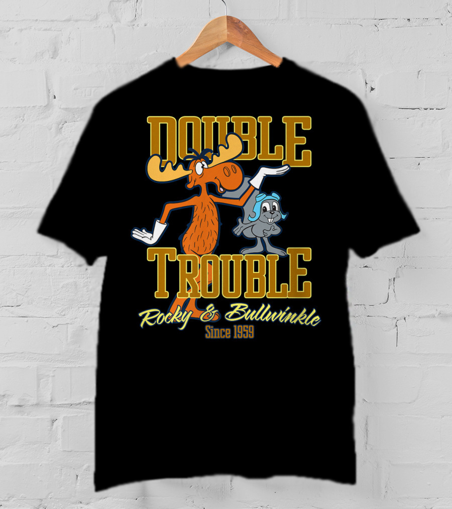 Rocky And Bullwinkle Double Trouble Since 1959 T-Shirt