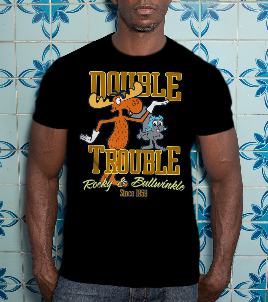Rocky And Bullwinkle Double Trouble Since 1959 T-Shirt