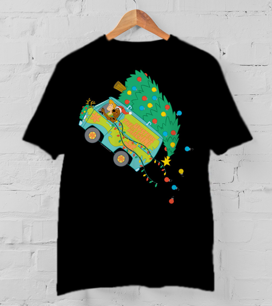 Scooby-Doo Mystery Machine Christmas Tree Adventure T-Shirt