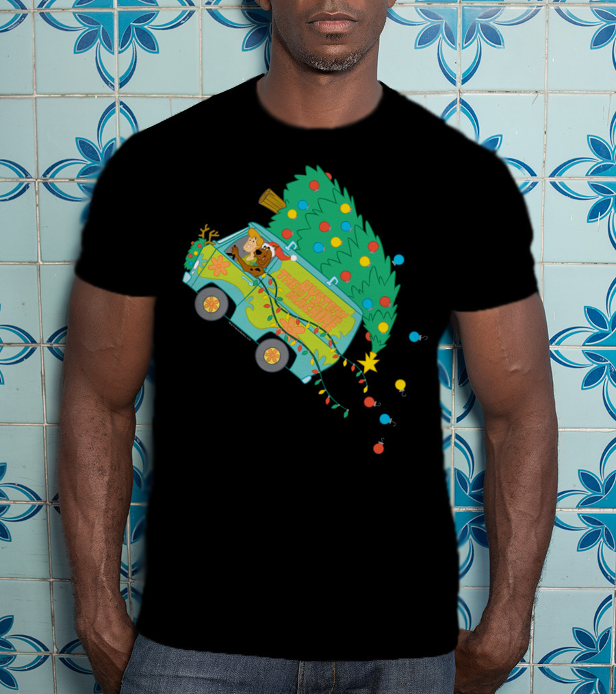 Scooby-Doo Mystery Machine Christmas Tree Adventure T-Shirt