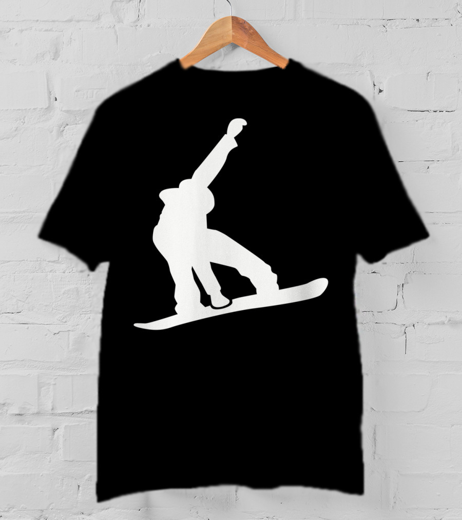 Snowboarder Snowboarding Silhouette Jumper T-Shirt