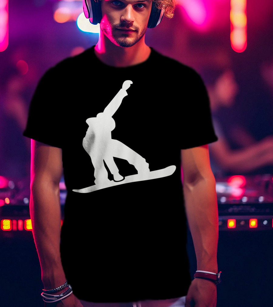 Snowboarder Snowboarding Silhouette Jumper T-Shirt