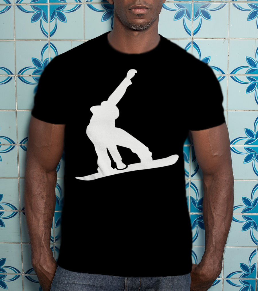 Snowboarder Snowboarding Silhouette Jumper T-Shirt