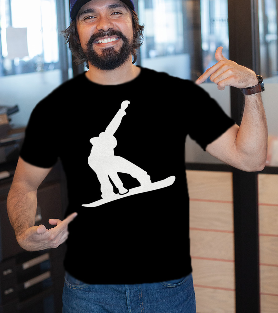 Snowboarder Snowboarding Silhouette Jumper T-Shirt