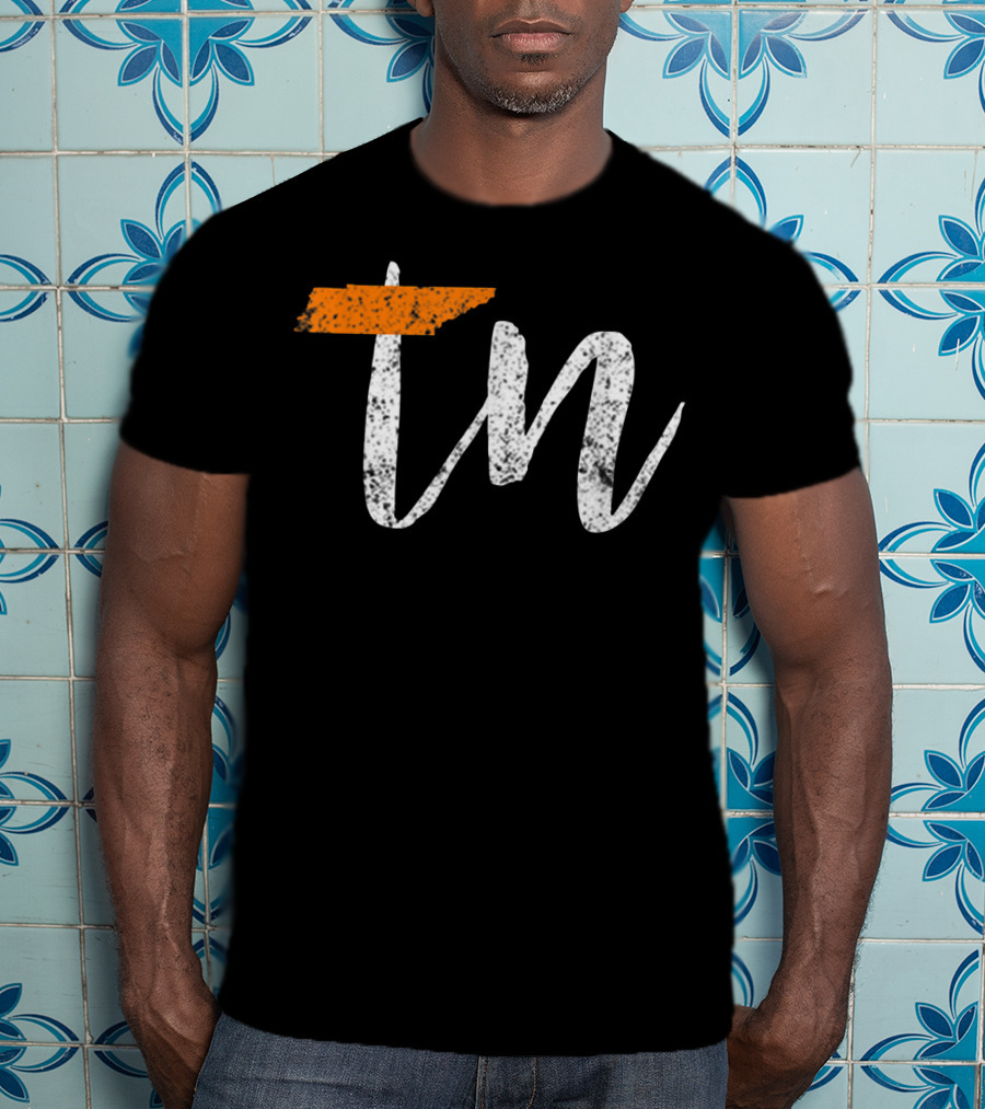 Tennessee State Flag Orange White TN Home T-Shirt