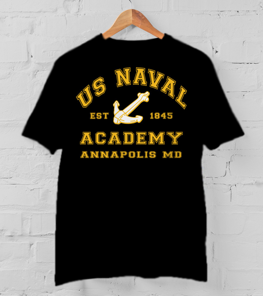 US Naval Academy Est 1845 Annapolis MD Anchor T-Shirt