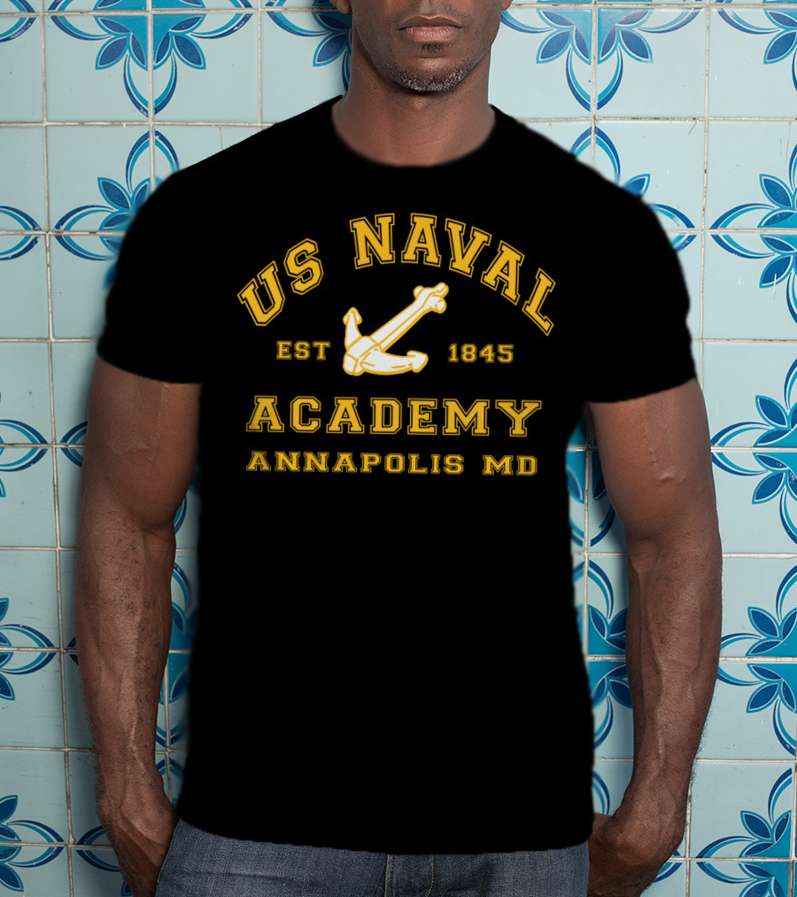 US Naval Academy Est 1845 Annapolis MD Anchor T-Shirt