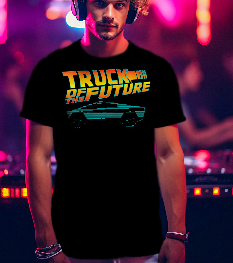 Truck Of The Future Retro Cyber Tech 80s T-Shirt