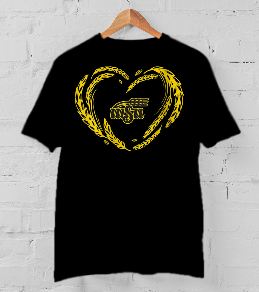Wichita State Shockers WSU Wheat Heart T-Shirt