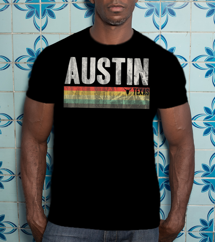 Austin Texas Retro Longhorn Pride T-Shirt