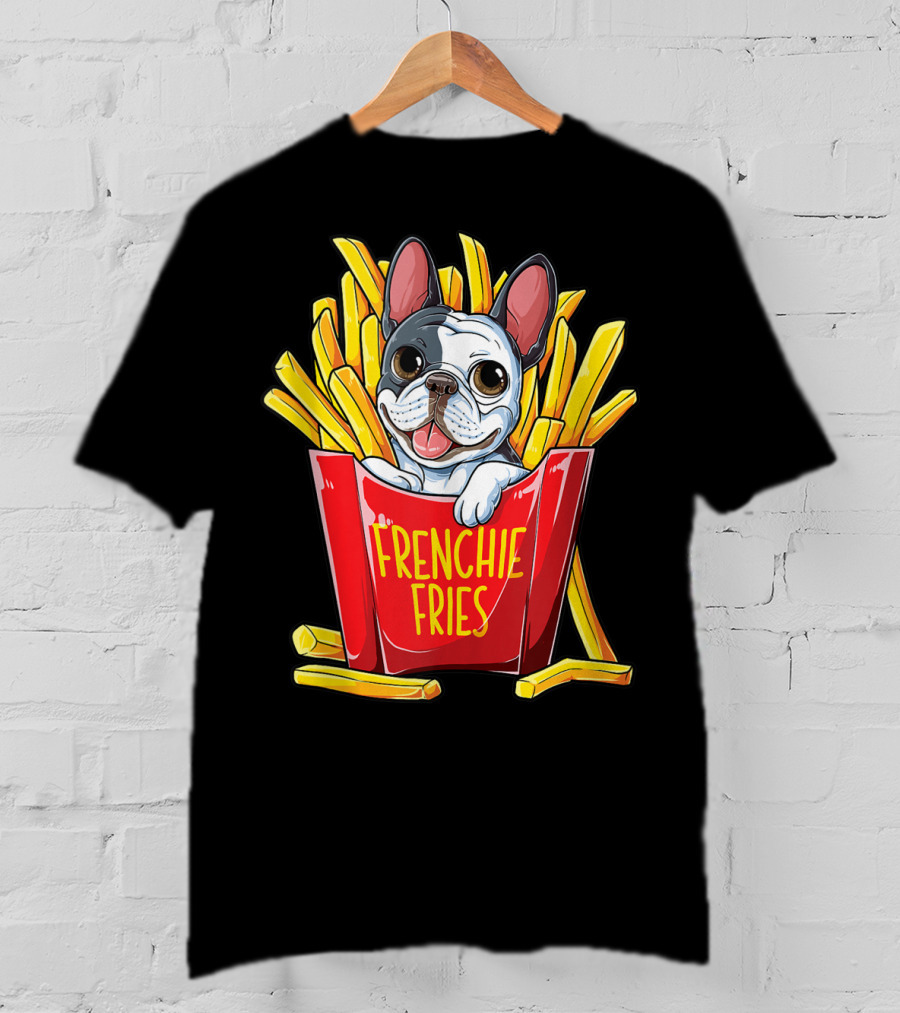 Frenchie Fries French Bulldog In Fry Box T-Shirt