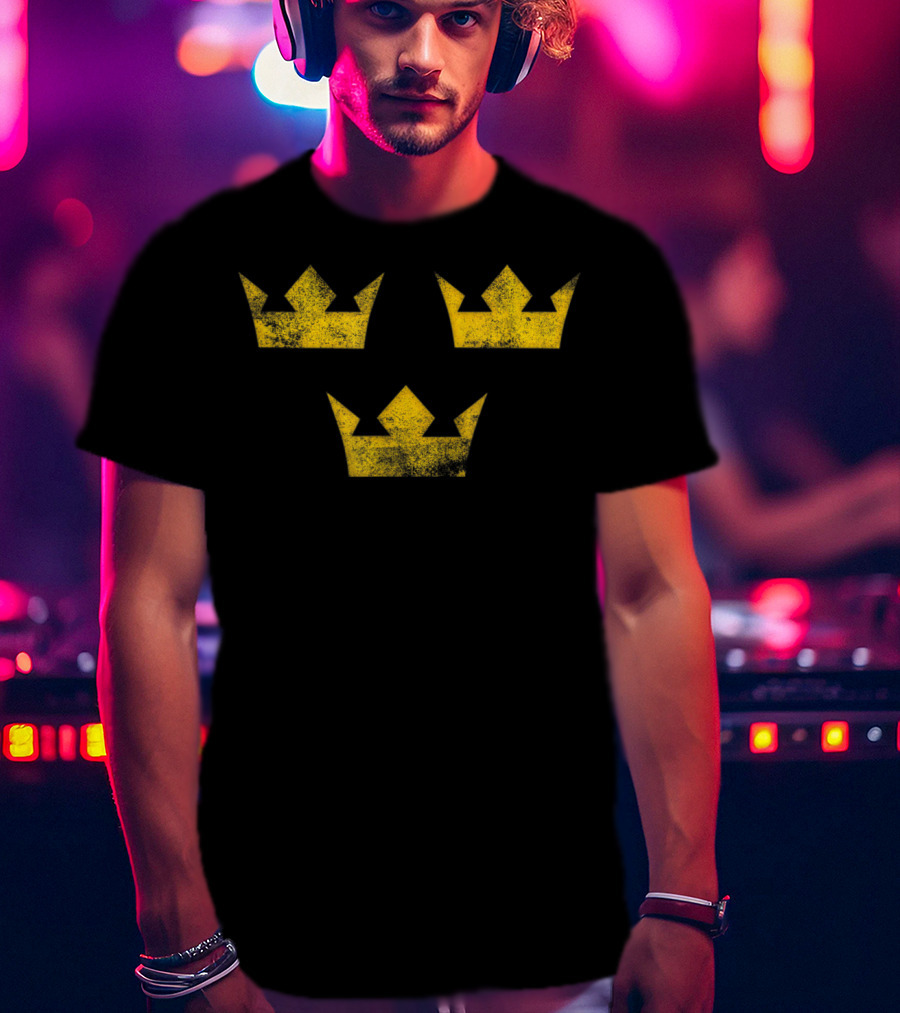 Sweden Sverige Hockey Tre Kronor Three Crowns T-Shirt