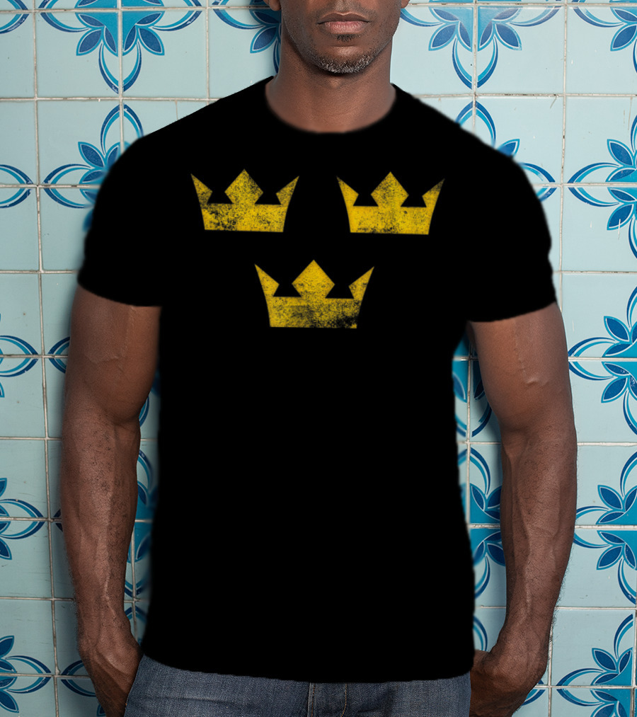 Sweden Sverige Hockey Tre Kronor Three Crowns T-Shirt
