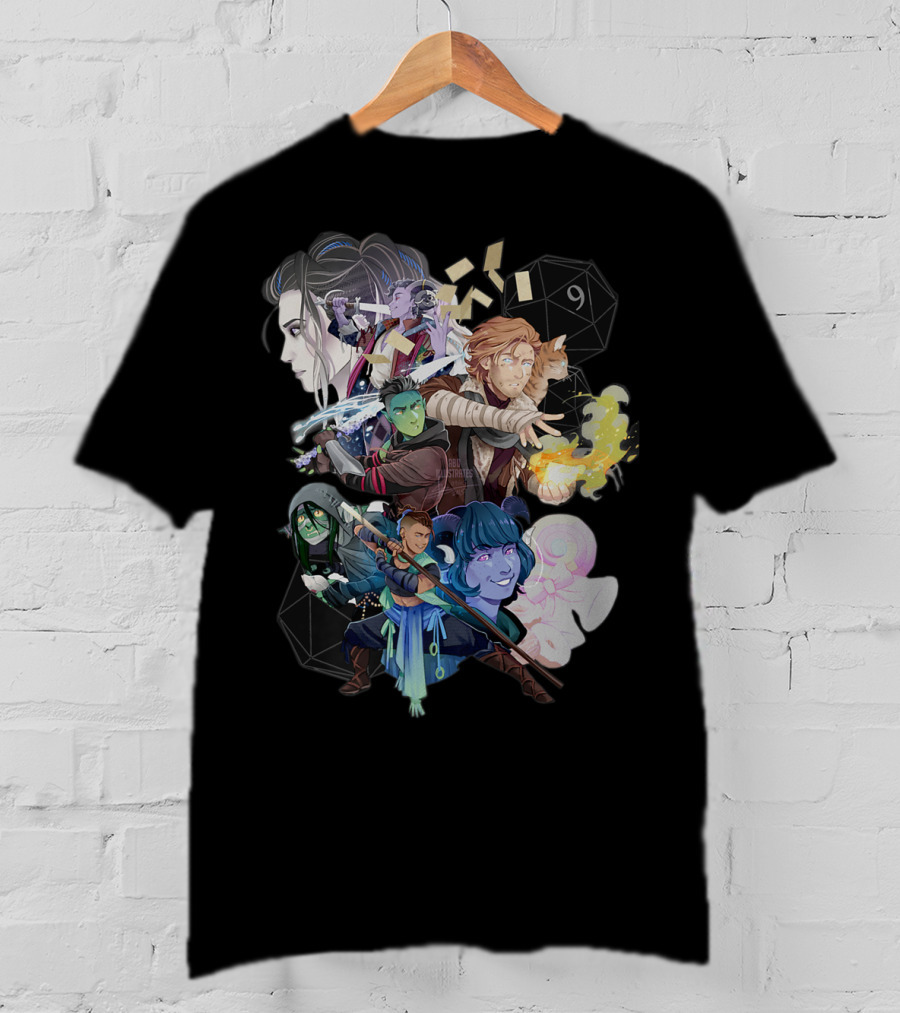 Critical Role The Mighty Nein Fantasy Characters Dungeons And Dragons T-Shirt