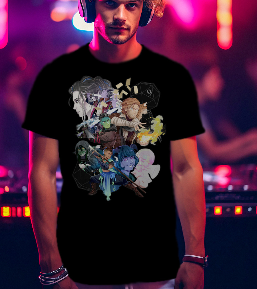 Critical Role The Mighty Nein Fantasy Characters Dungeons And Dragons T-Shirt