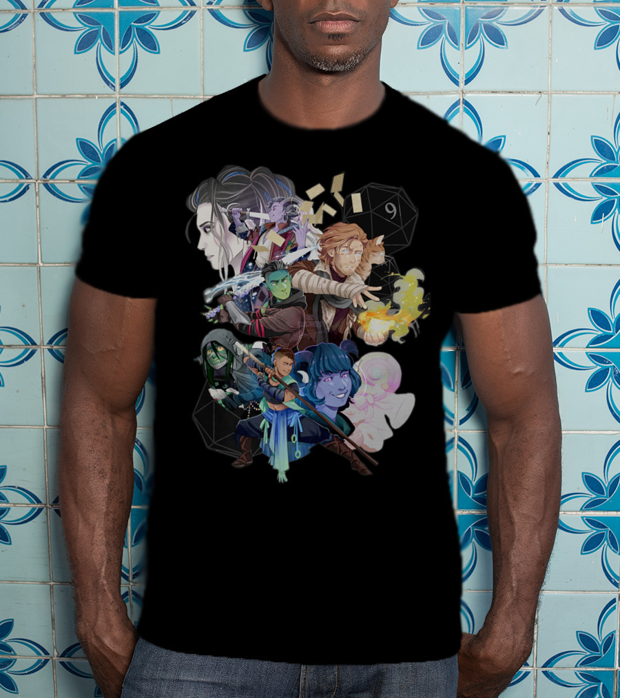 Critical Role The Mighty Nein Fantasy Characters Dungeons And Dragons T-Shirt