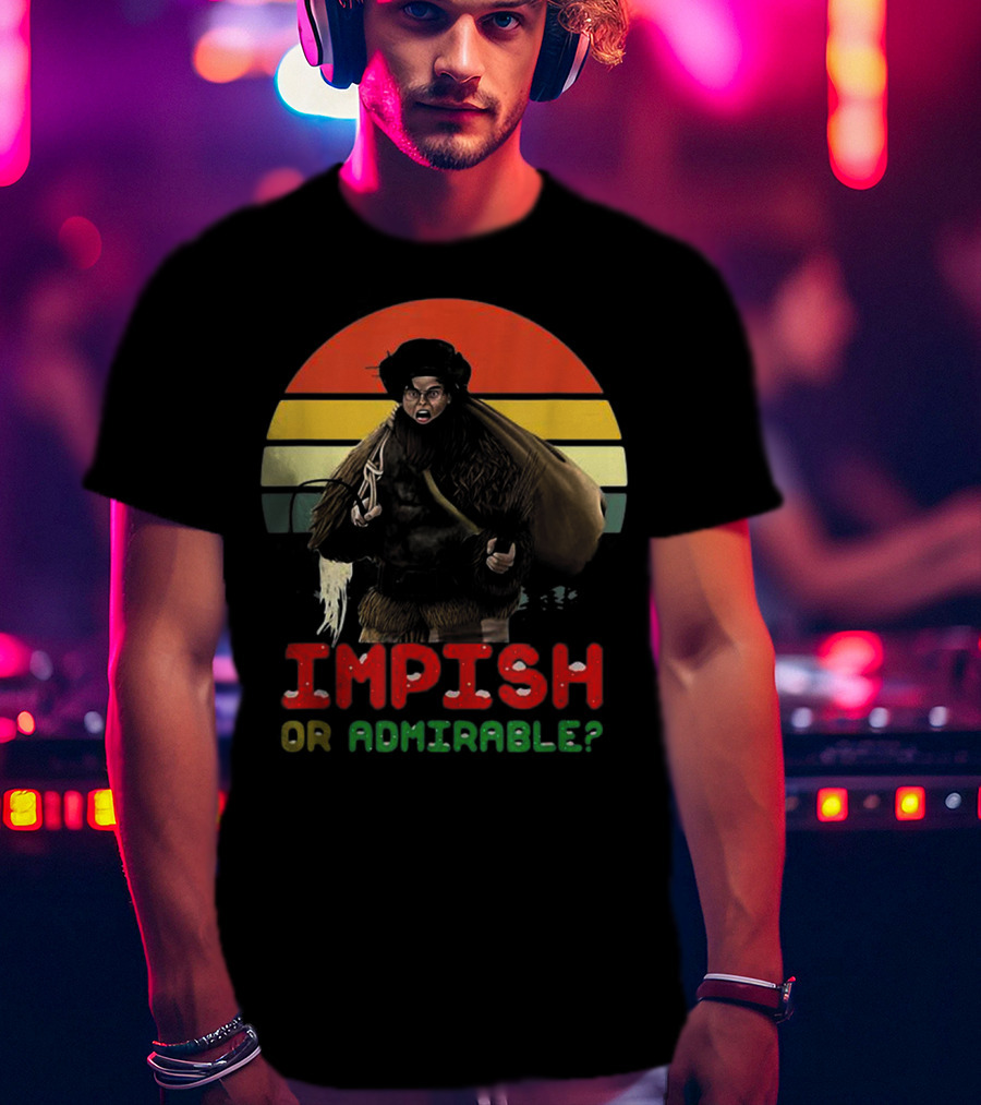Impish Or Admirable Vintage Retro Sunset T-Shirt