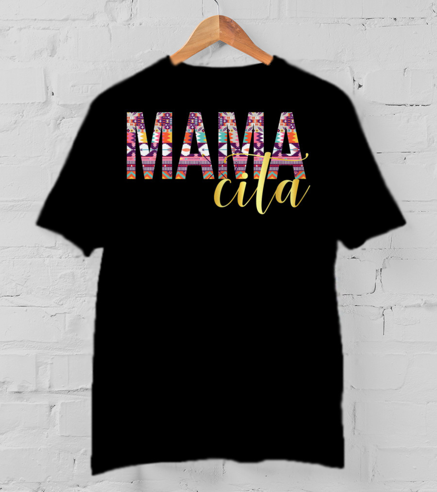 Mamacita Serape Pattern Colorful Cinco De Mayo T-Shirt