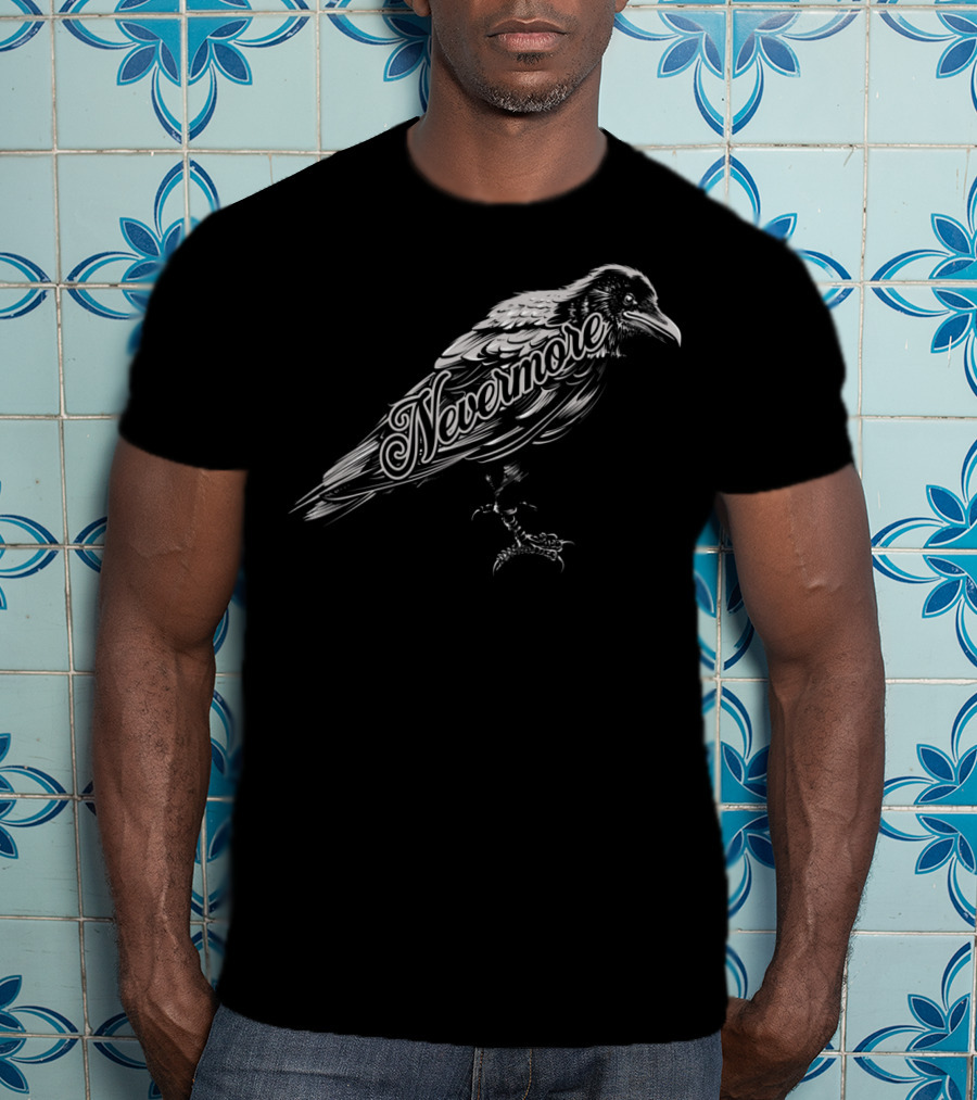 Edgar Allan Poe Nevermore Raven T-Shirt