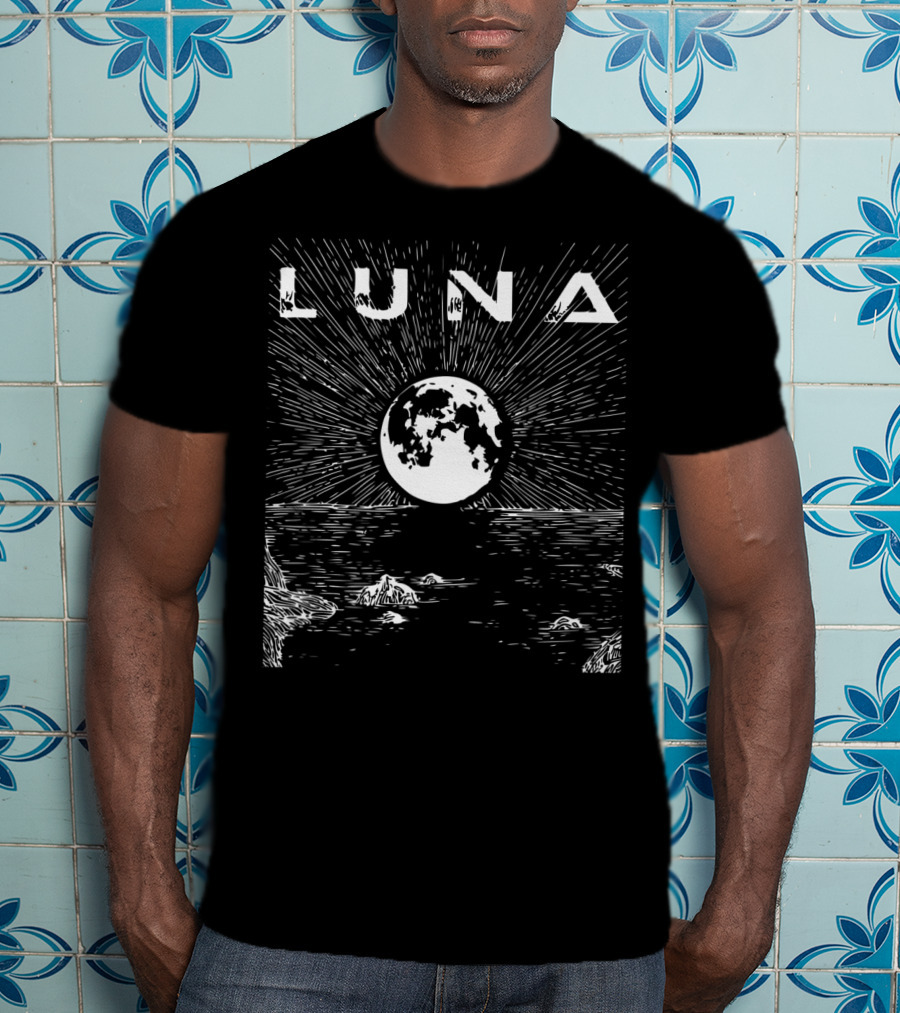 Luna Moon Astronomy Space Nerd Full Luna T-Shirt