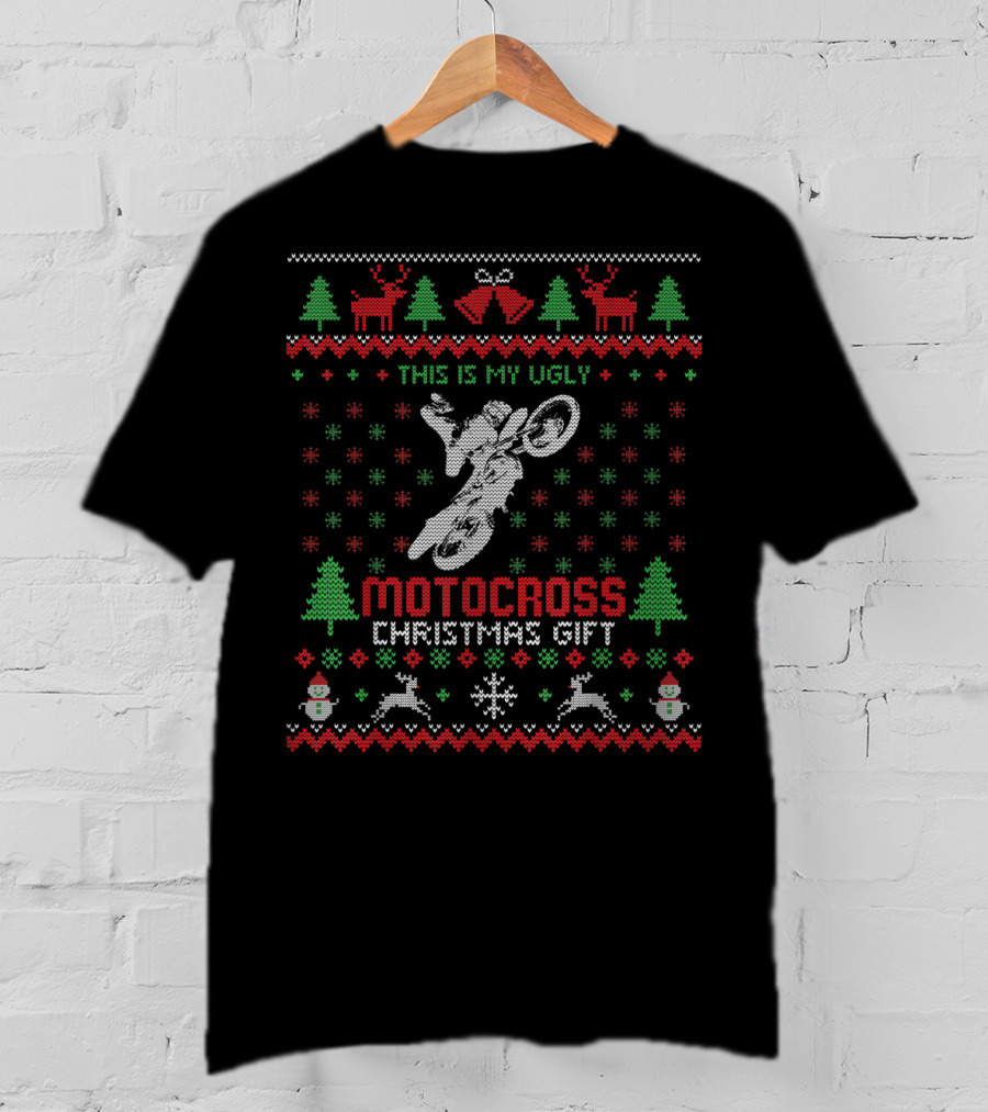 This Is My Ugly Motocross Christmas Gift T-Shirt