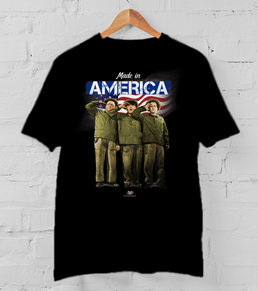 Made In America The Three Stooges Salute Vtv T-Shirt
