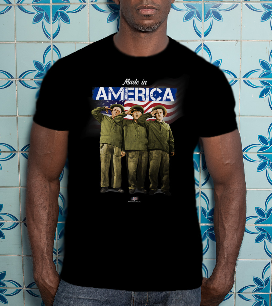 Made In America The Three Stooges Salute Vtv T-Shirt