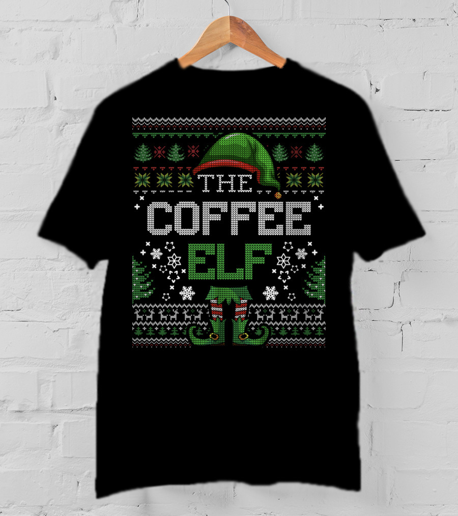 The Coffee Elf Christmas T-Shirt