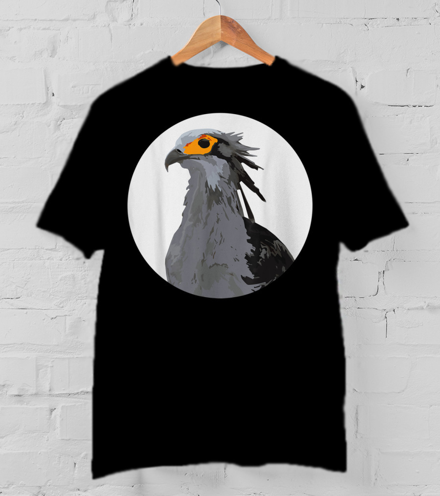 African Secretary Bird Sagittarius Circle T-Shirt
