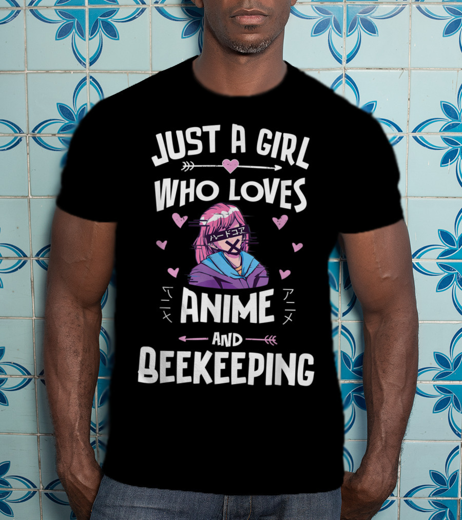 Just A Girl Who Loves Anime And Beekeeping T-Shirt