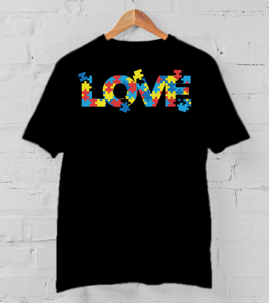 LOVE Autism Puzzle Piece T-Shirt