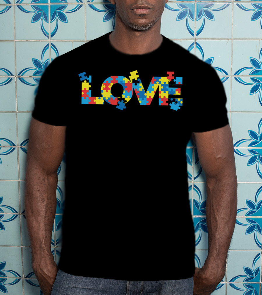 LOVE Autism Puzzle Piece T-Shirt