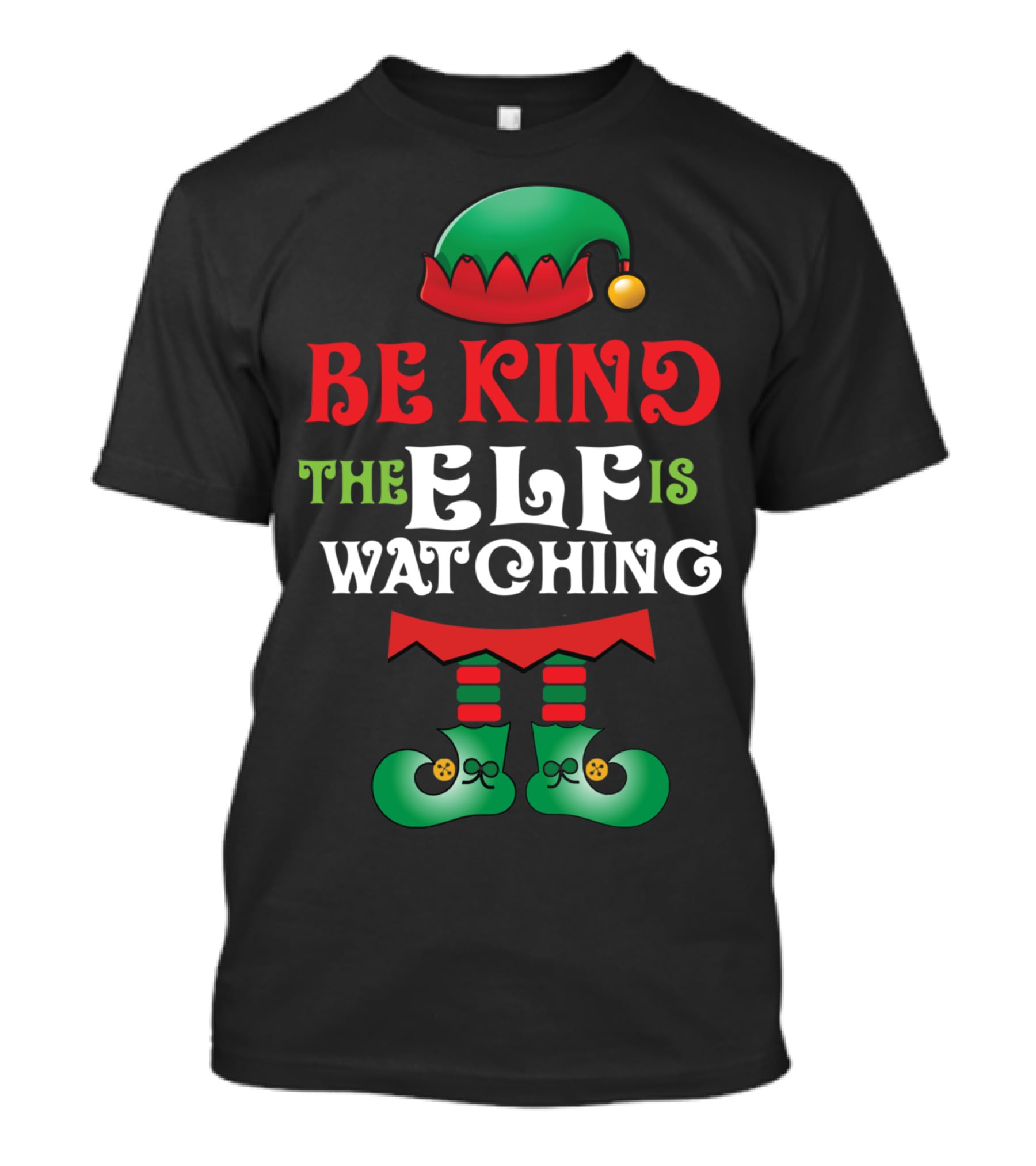 Be Kind The Elf Is Watching Christmas Anti Bullying Teacher T-Shirt
