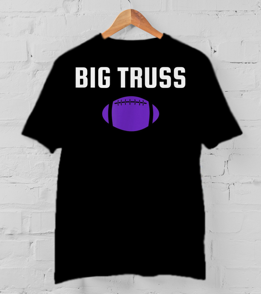 Big Truss Baltimore Football Purple T-Shirt