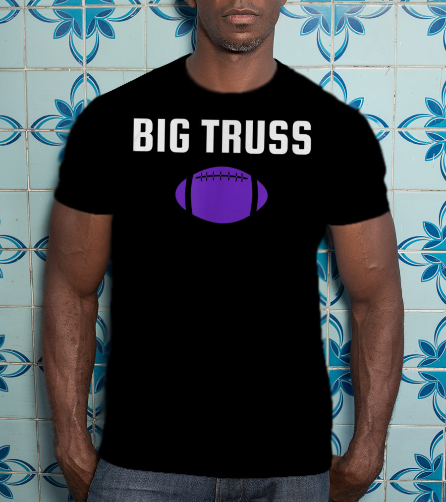 Big Truss Baltimore Football Purple T-Shirt