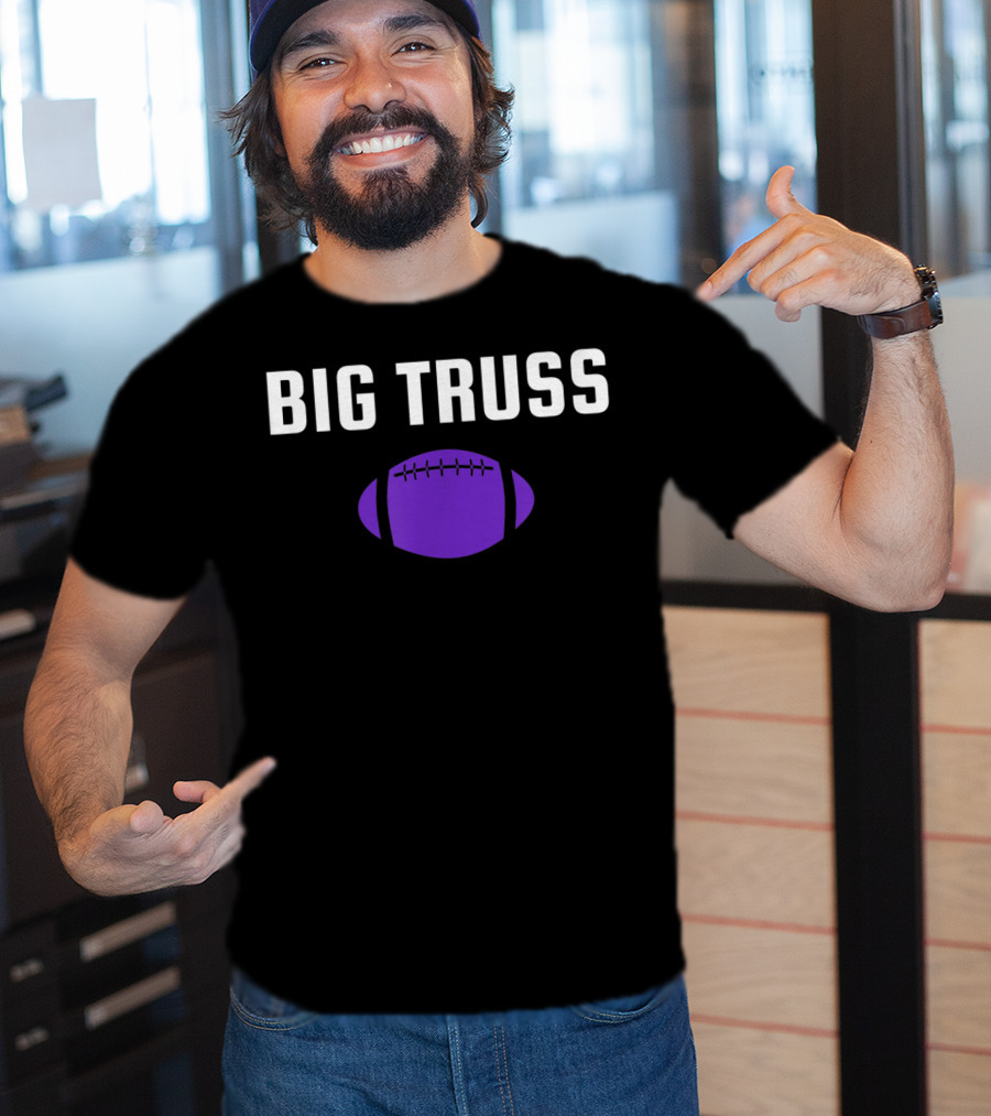 Big Truss Baltimore Football Purple T-Shirt