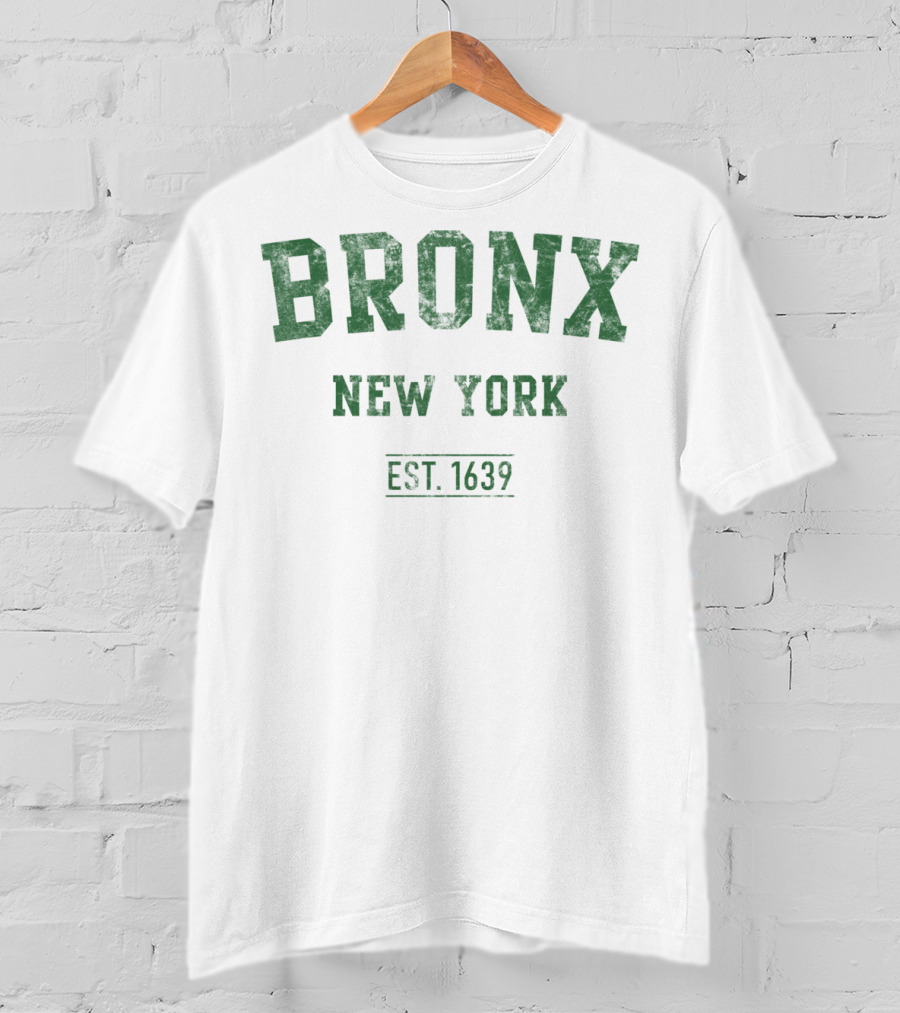 Bronx New York Est. 1639 Distressed Sport T-Shirt