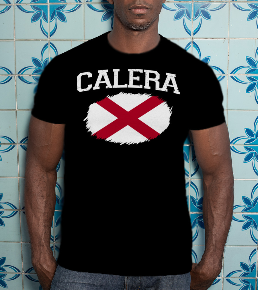 Calera Alabama Vintage USA Flag Sports T-Shirt