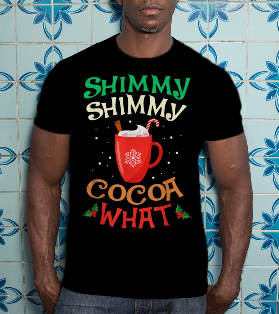Shimmy Shimmy Cocoa What Christmas Snowflake Candy Cane Mug T-Shirt