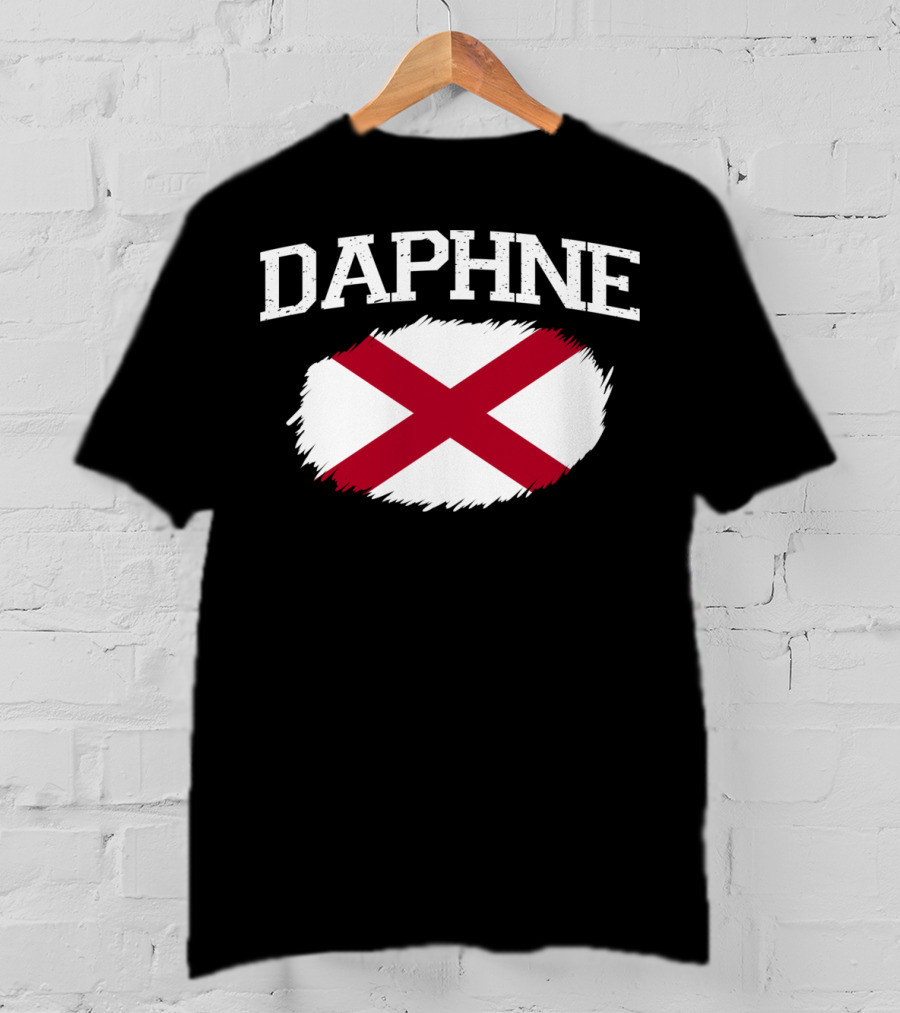 Daphne Alabama State Flag Vintage Sports USA T-Shirt