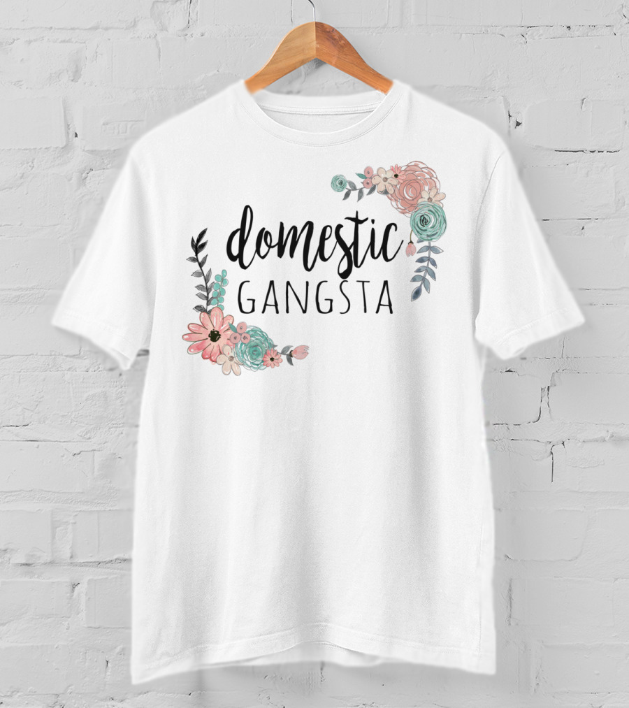 Domestic Gangsta Floral T-Shirt