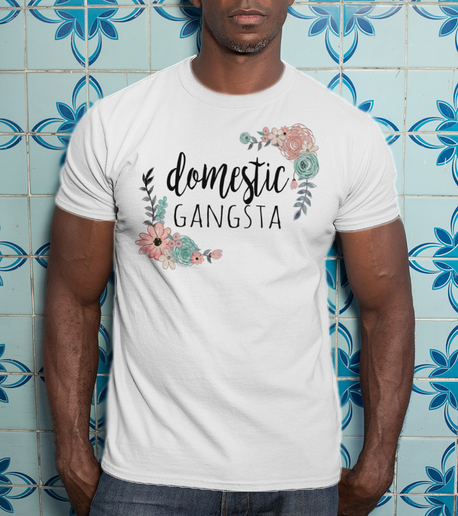 Domestic Gangsta Floral T-Shirt