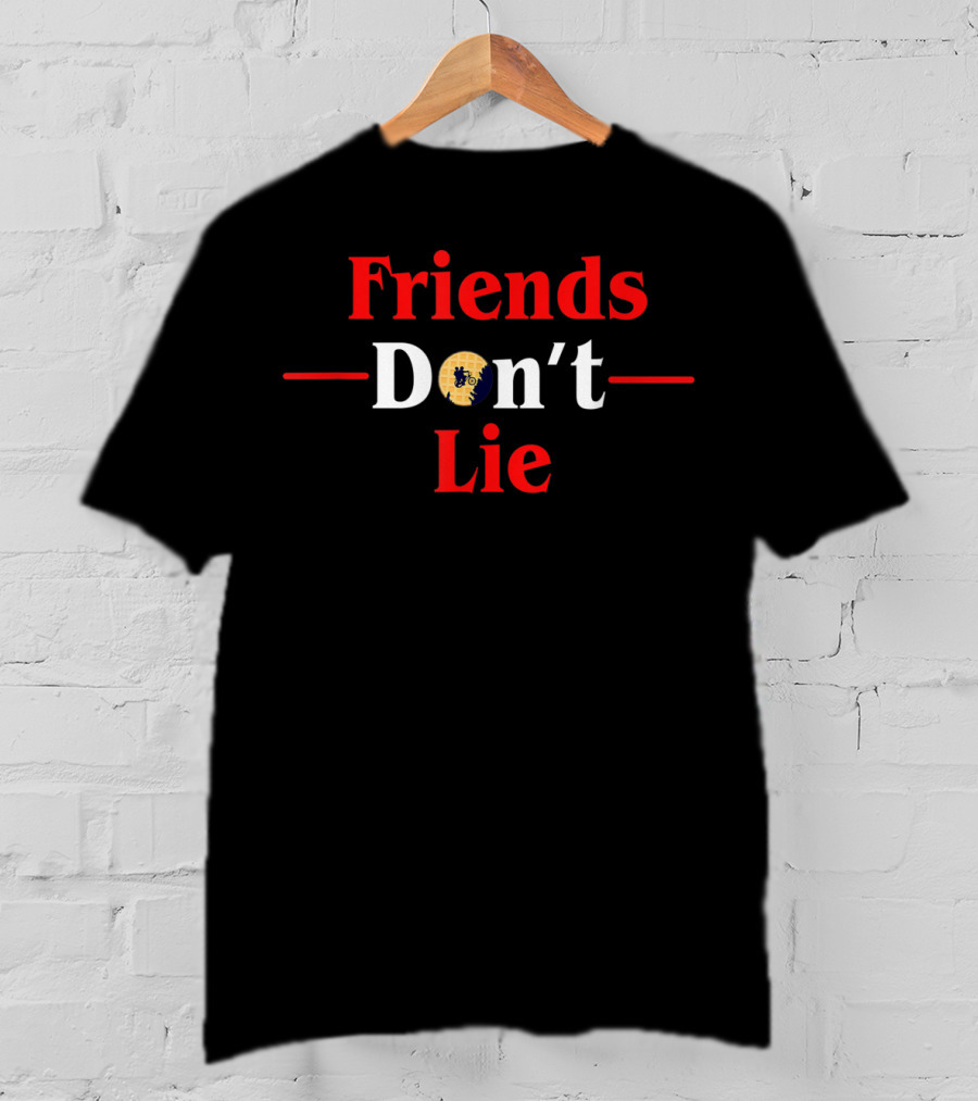 Friends Don't Lie Eleven Upside Down Inspired Phrase Stranger Things T-Shirt