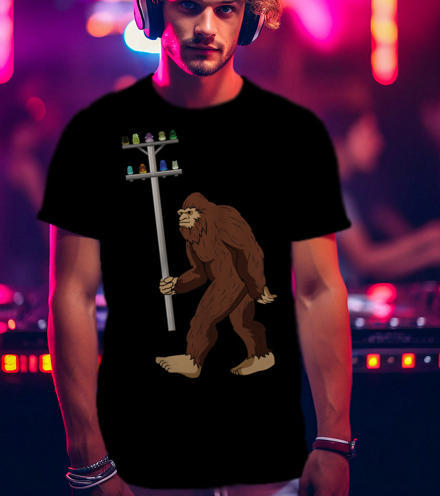 Bigfoot Collects Glass And Porcelain Figurines Enthusiastically T-Shirt